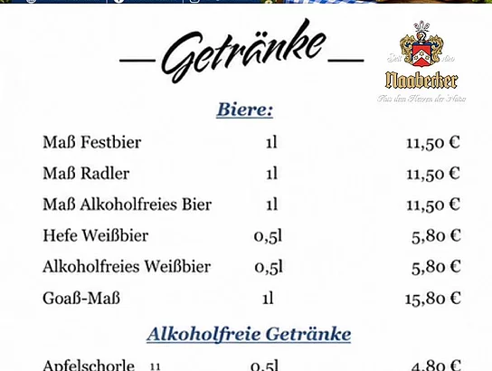 Getränke Schwarzenfelder Kirwa 2026