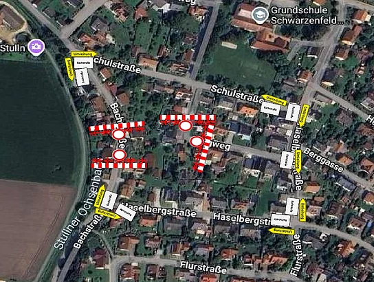 Sperre Ringweg / Bachstraße